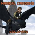 Magical Dragons Coloring